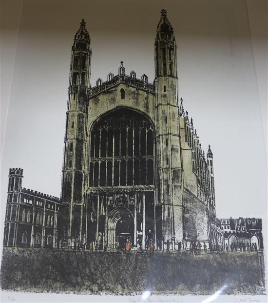 Robert Tavener Kings College Chapel 59 x 49cm, unframed